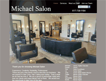 Tablet Screenshot of michael-salon.com